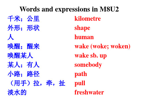 新外研版八年级下册Module8 Time off Unit2 We thought somebody was moving about.