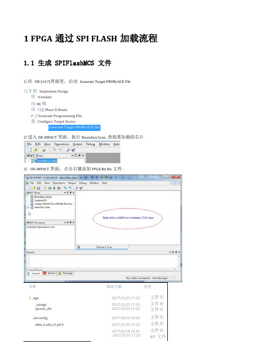 XilinxFPGASPIFLASH加载流程