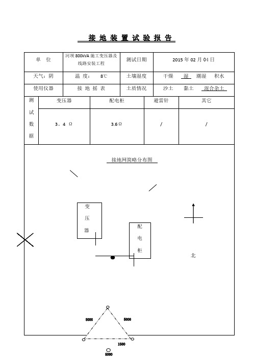 接地实验报告【范本模板】