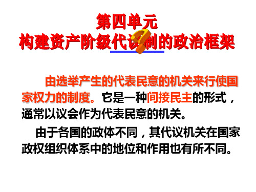 高中历史必修1《近代西方资本主义政治制度的确立与发展第7课 英国君主立宪制的...》268人教PPT课件