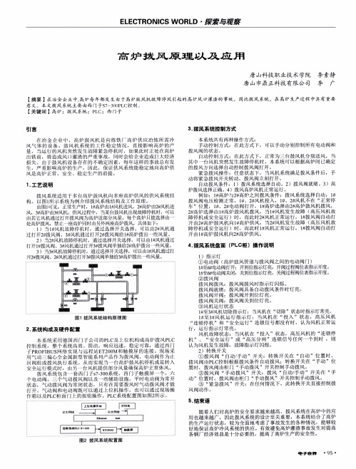 高炉拨风原理以及应用