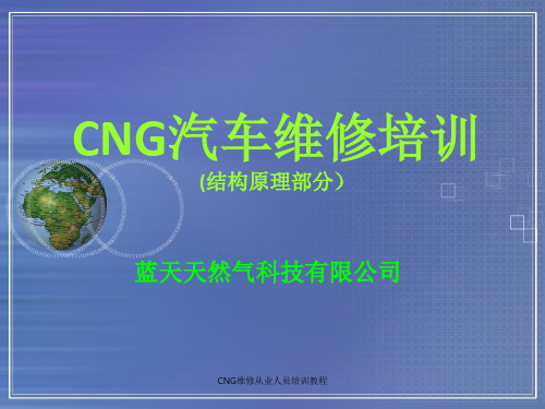 CNG维修从业人员培训教程