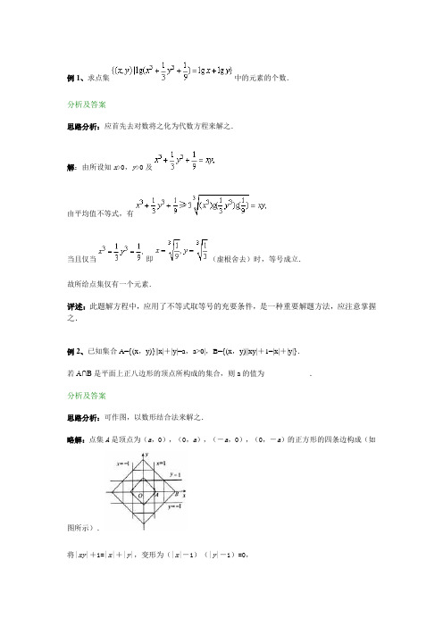 高中数学竞赛训练题(含答案)