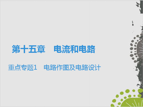  重点专题1 电路作图及电路设计—人教版九年级物理全册课堂学习课件