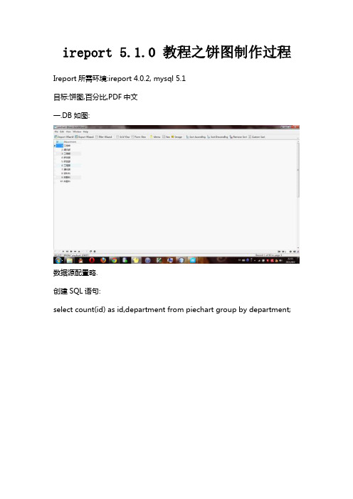 ireport 5.1.0 教程之饼图制作过程