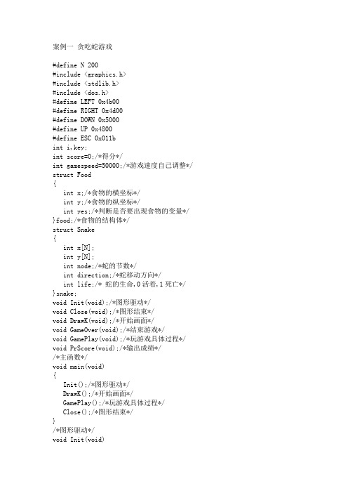 (完整版)C语言10大经典实例