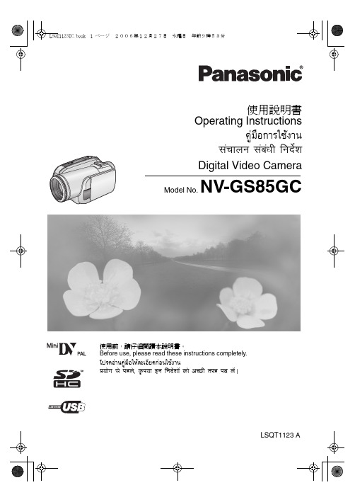 panasonic+nv-gs85gc+操作说明书