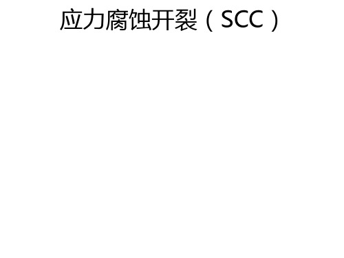 应力腐蚀开裂(SCC)课件