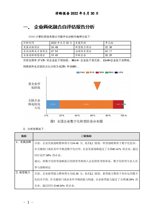 两化融合诊断报告