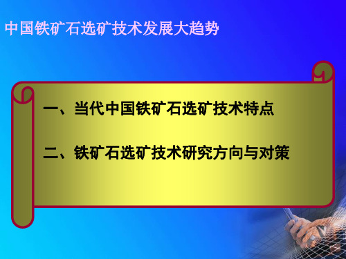 中国铁矿石选矿技术发展大趋势中国冶金矿业总公司