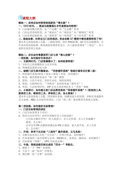 企业培训课程大纲.doc