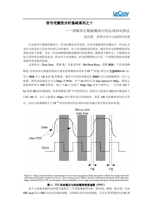 信号完整性基础之十-总体抖动的算法