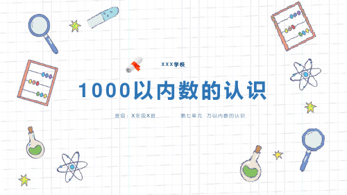 人教版二年级数学下册课件《数1000以内的数》