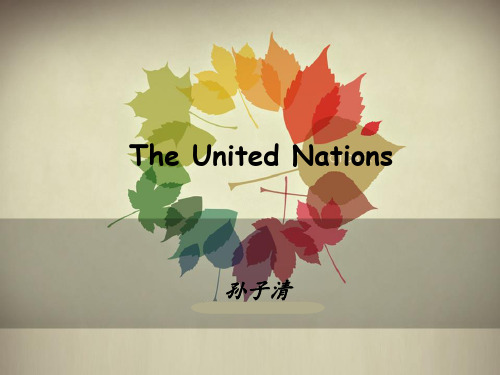 THE UNITED NATIONS 联合国简介