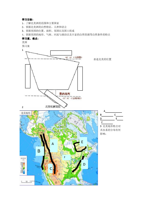 北美和美国