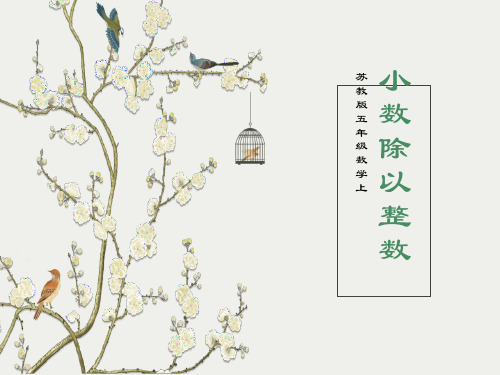 苏教版数学五年级上册《小数除以整数》PPT课件