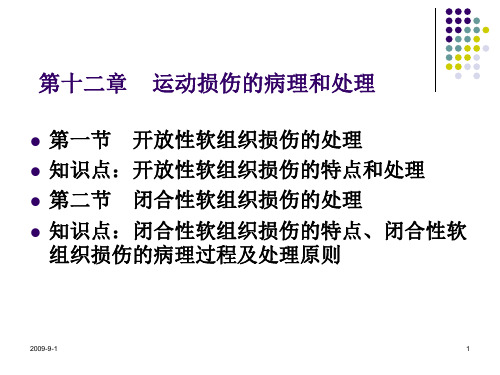 【2019年整理】4运动损伤的病理及处理