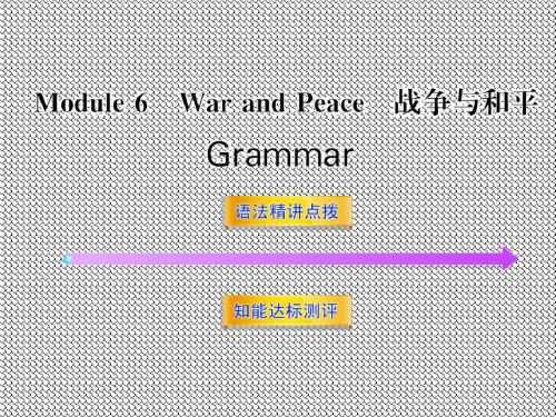 Module6《WarandPeace》Grammar配套课件(外研版选修6)