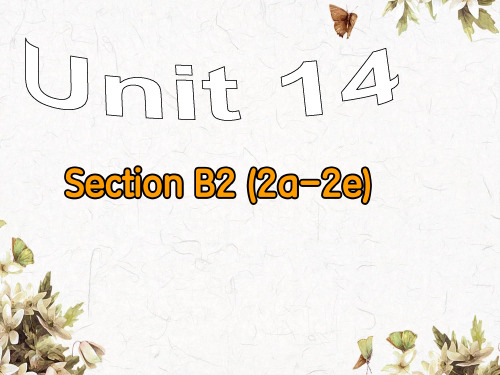 人教版英语九年级 Unit14 SectionB 2a-2e 课件