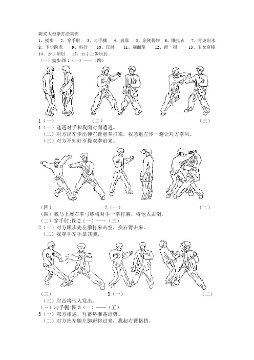 陈式太极拳打法集锦