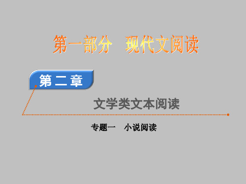 2017届高考语文(人教版)一轮课件：第1部分 第2章 专题1 小说阅读