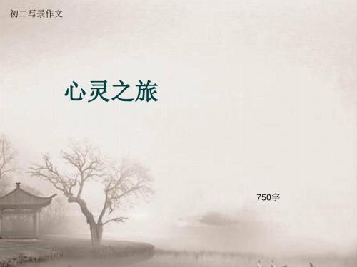 初二写景作文《心灵之旅》750字(总11页PPT)