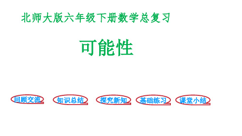 北师大版六年级下册数学课件-《可能性》(1) (共19张PPT)