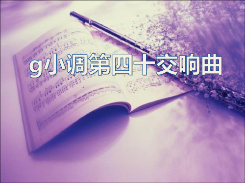 《g小调第四十交响曲》PPT课件