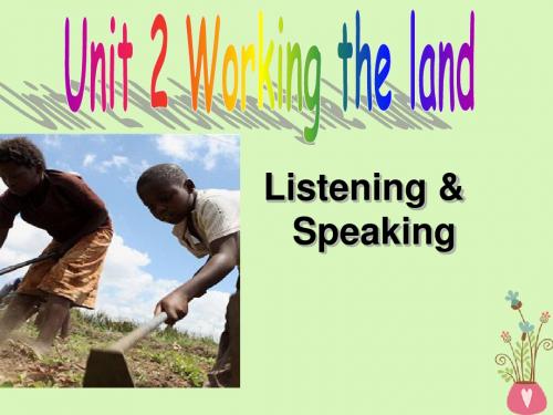 高中英语Unit2TheUnitedKingdomListeningSpeaking课件新人教版必修5