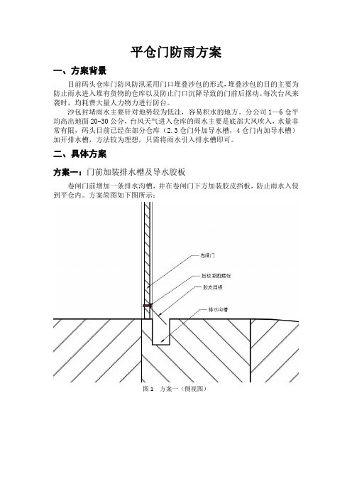 仓库门防水方案