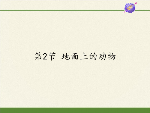 苏科版初中生物七年级下册课件-5.11.2 地面上的动物10