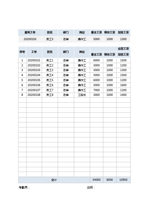 工资表-查询明细