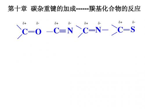 碳杂重键的加成