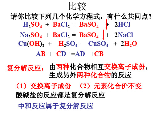 九年级科学关于化学方程式的复习