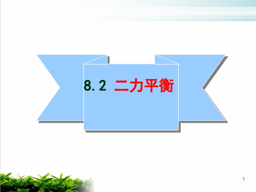 人教版物理八下册《二力平衡》完美课件