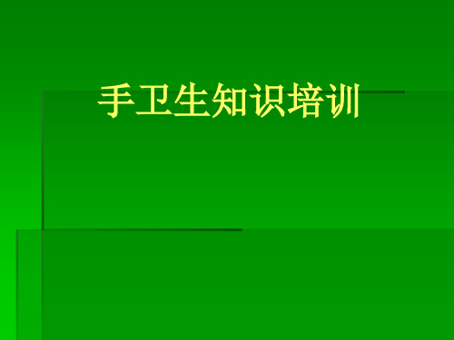 手卫生知识培训课件课件(48张)