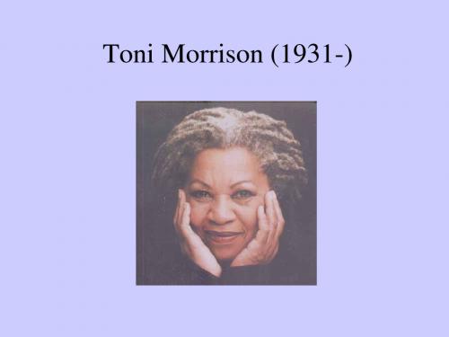 Toni Morrison (1931-)