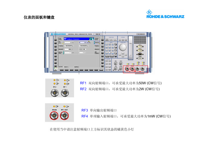 CMU200快速操作说明