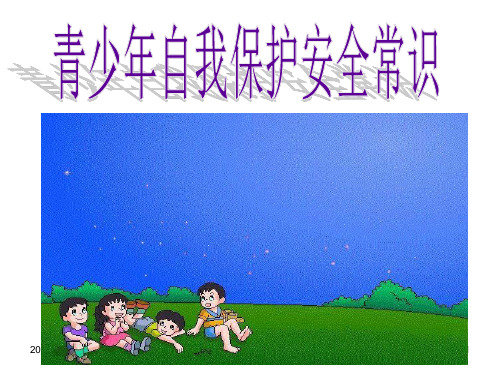 青少年自我保护安全常识(课堂PPT)