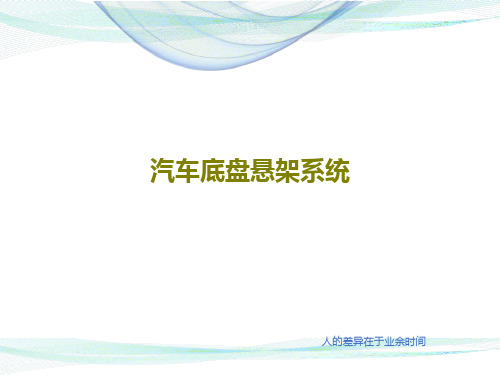 汽车底盘悬架系统24页PPT