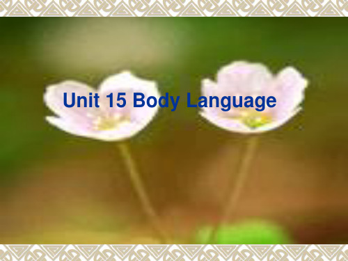 unit 15body language