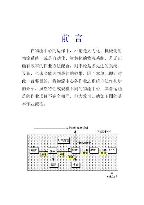 物流中心作业流程