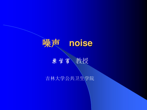 噪声 noise