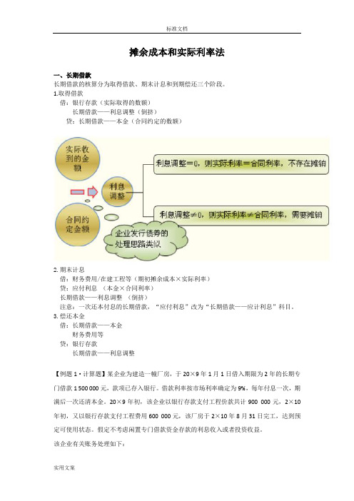 摊余成本和实际利率法