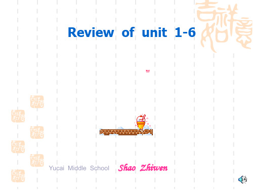 [初中七年级英语课件]Review of unit(1-6) Review of unit(1-6)