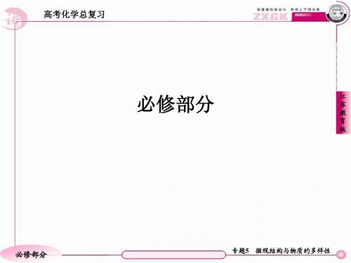 高三化学(苏教版)总复习   1-5-1原子结构、核外电子排布