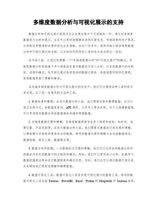 多维度数据分析与可视化展示的支持