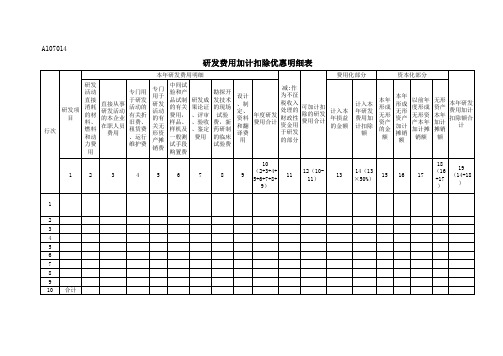 企业所得税年度纳税申报表(共计12张表格)