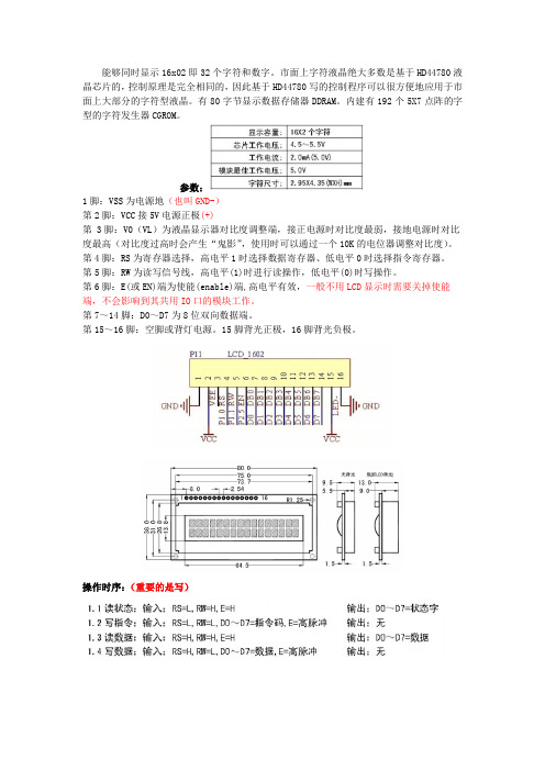 LCD1602笔记