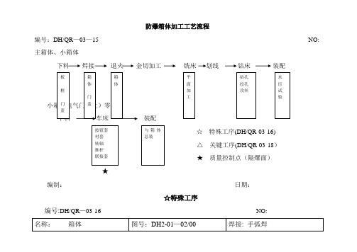 箱体加工工艺流程DHQR-03-15 --18